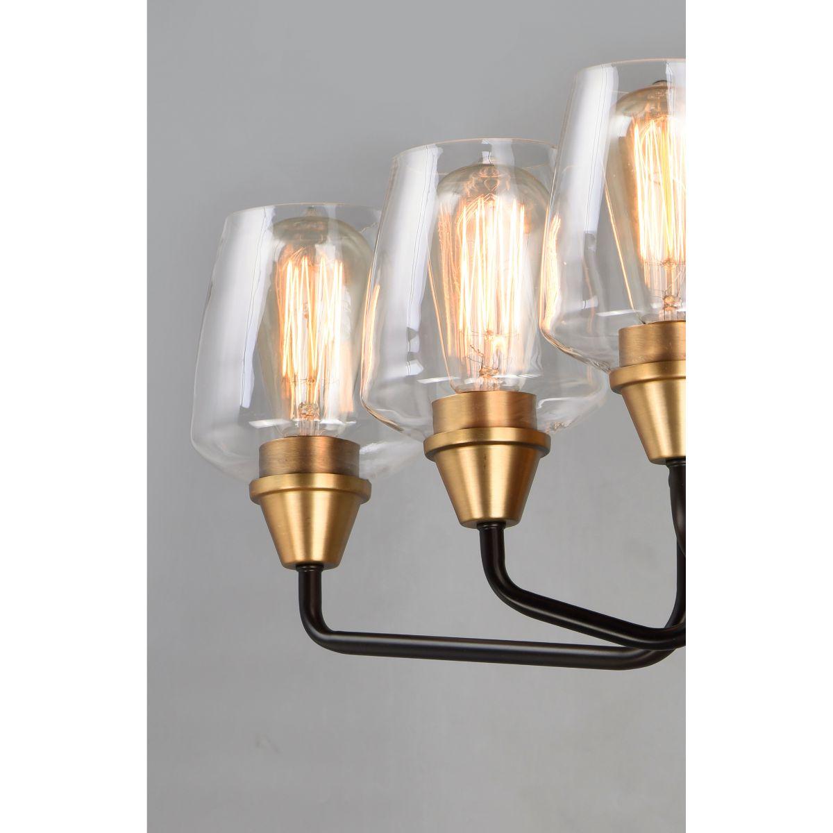 Goblet 26 in. 4 Lights Vanity Light Bronze Finish - Bees Lighting