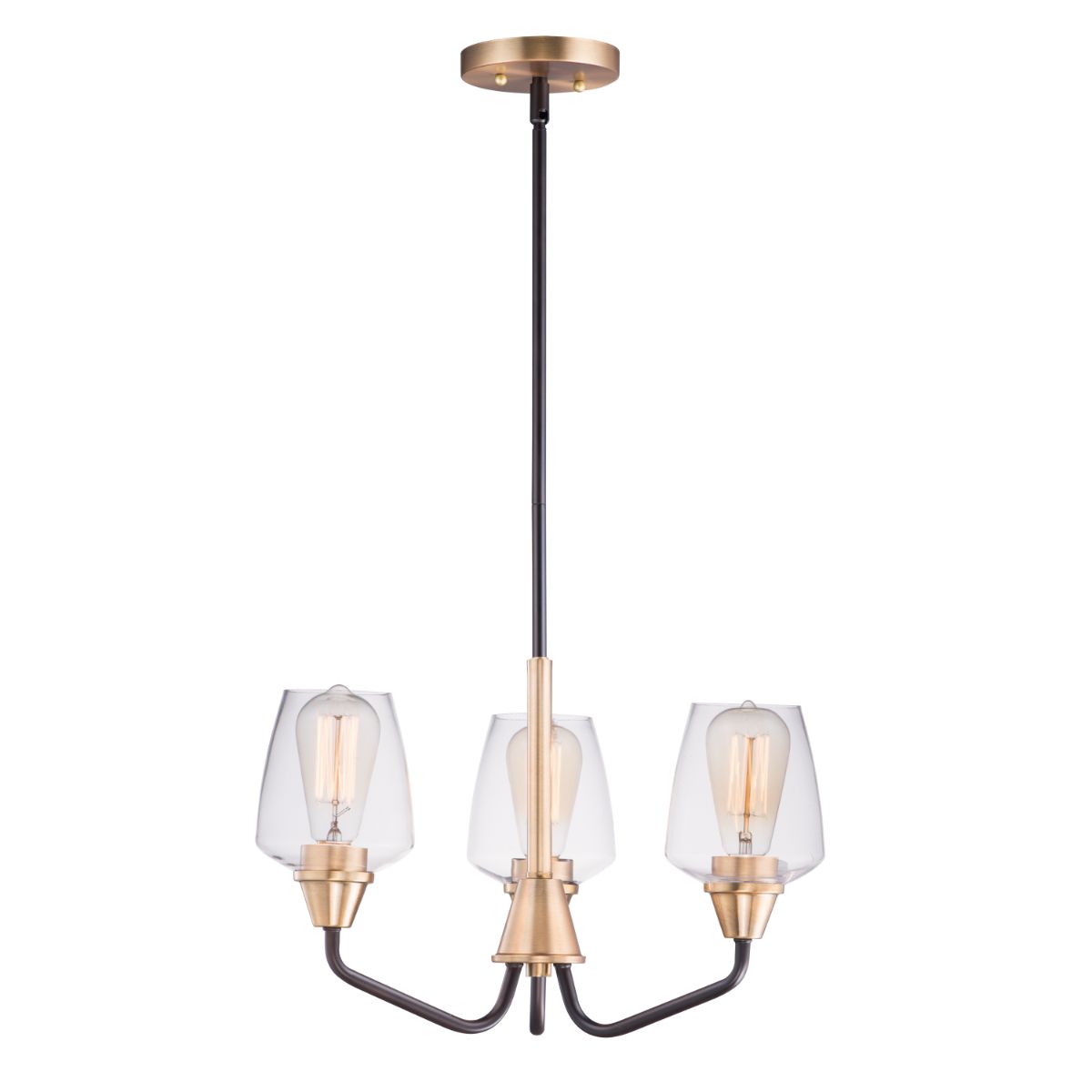 Goblet 19 in. 3 Lights Chandelier Antique Brass Finish - Bees Lighting