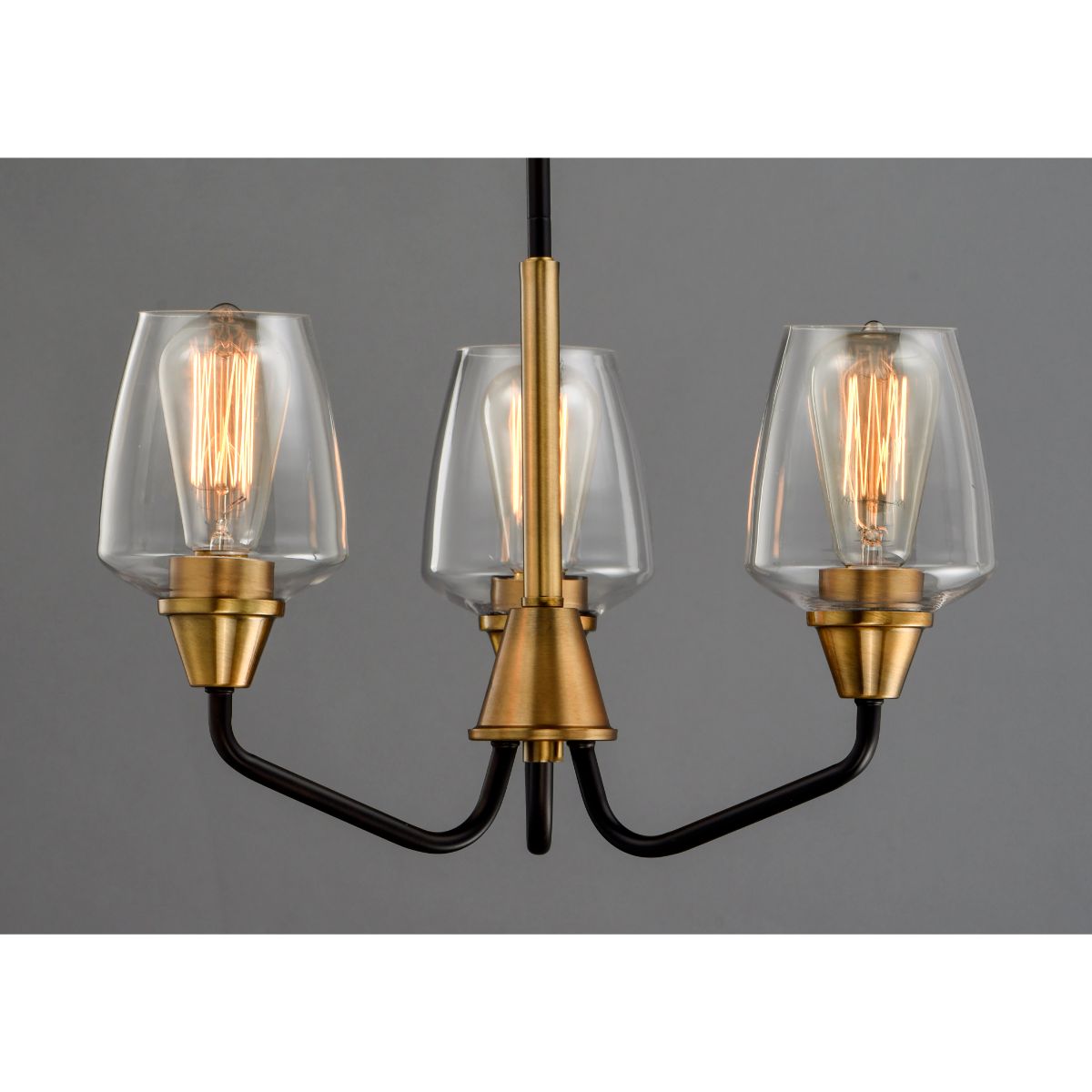 Goblet 19 in. 3 Lights Chandelier Antique Brass Finish - Bees Lighting