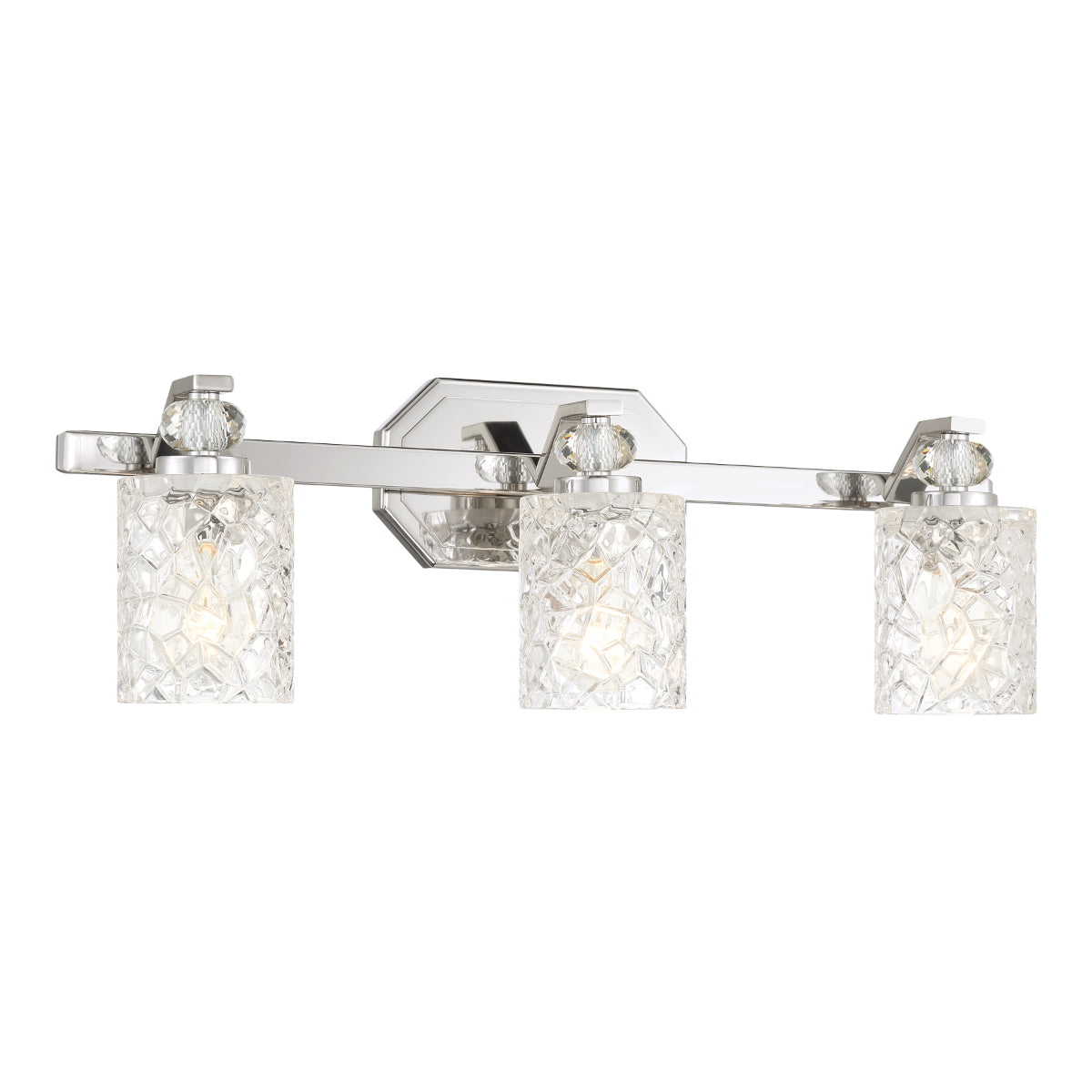 Crystal Kay Bathroom Light Chrome Finish