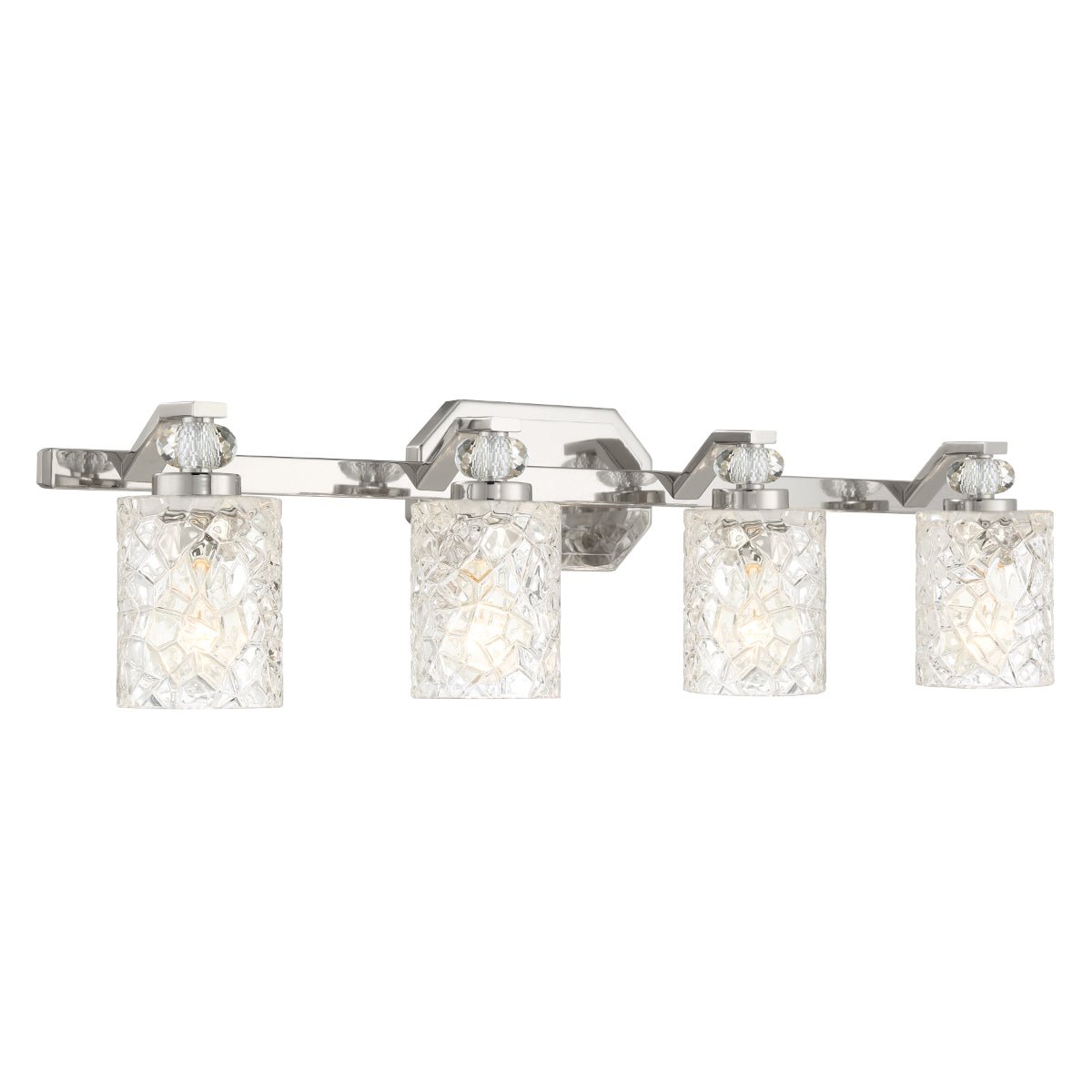 Crystal Kay Bathroom Light Chrome Finish