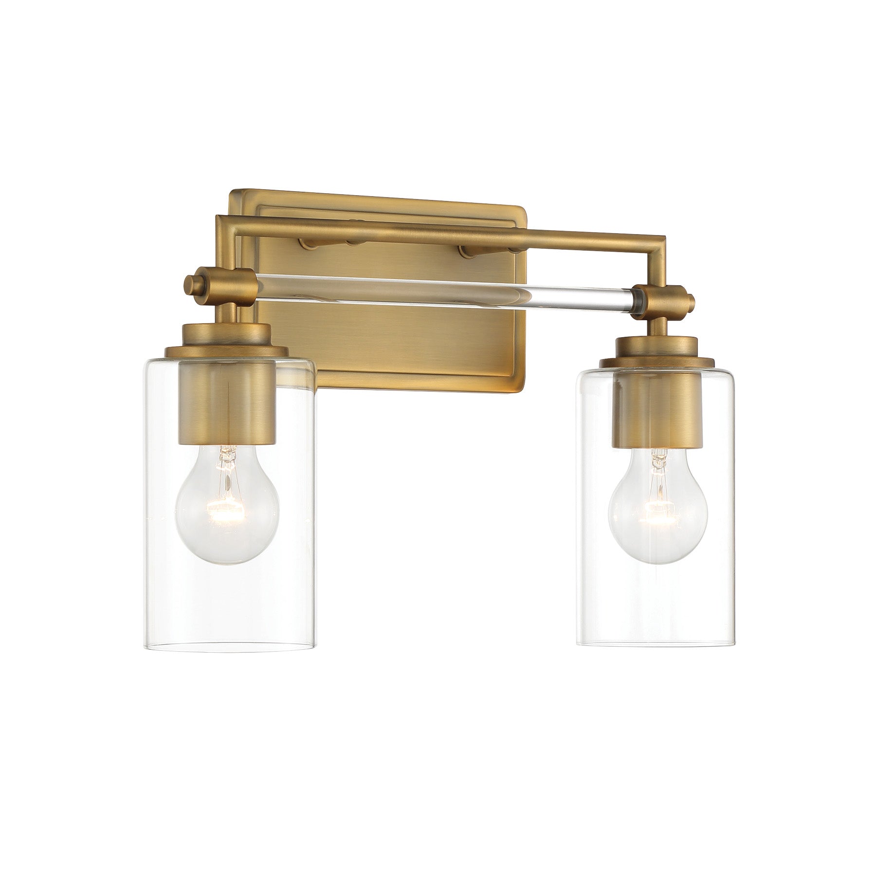 Binsley 16" 2 Lights Vanity Light Brass Finish