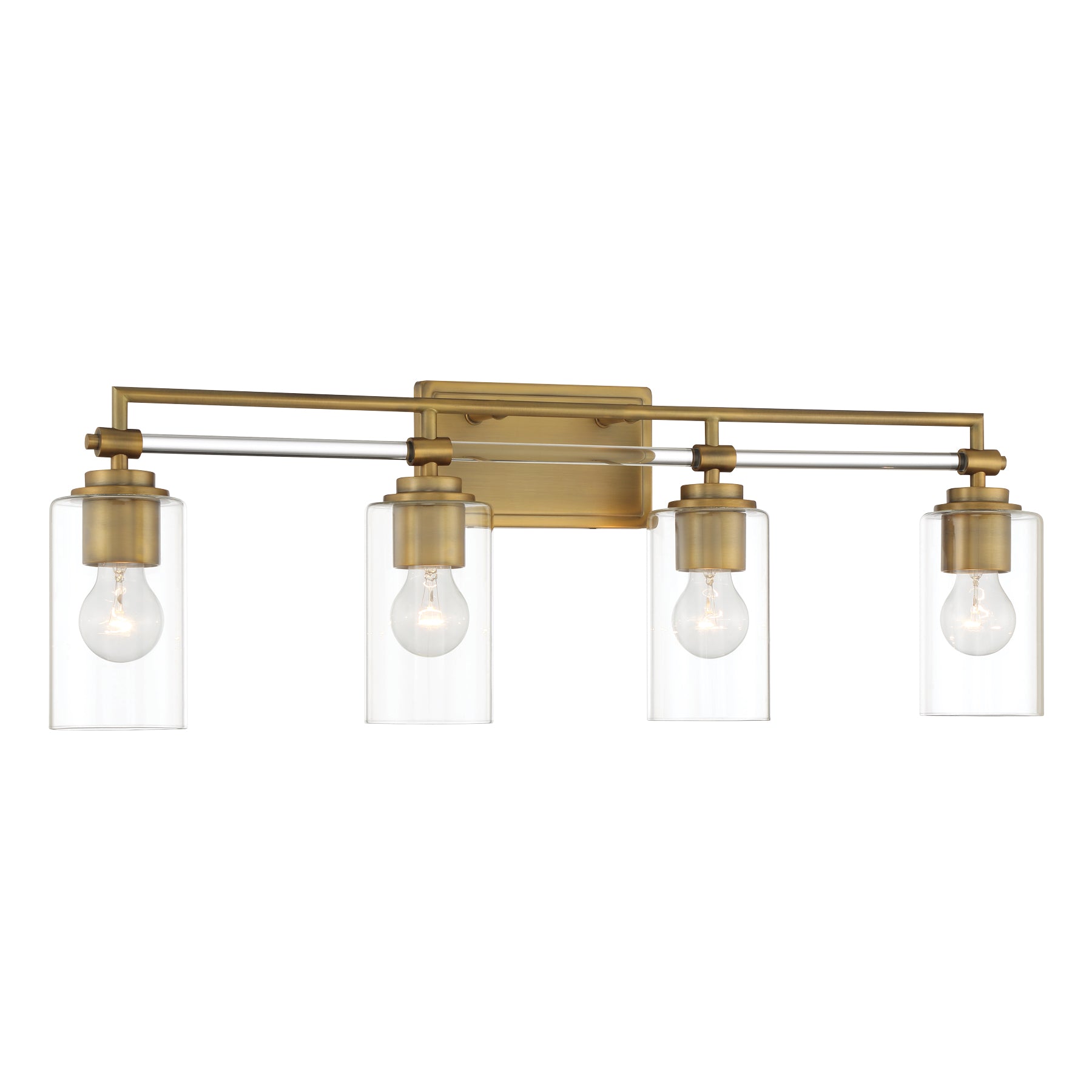 Binsley 32" 4 Lights Vanity Light Brass Finish - Bees Lighting