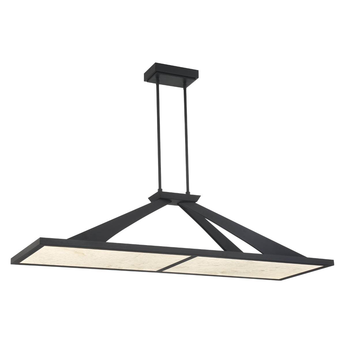 Stiles 48" 1 Light LED Pendant Light Black Finish