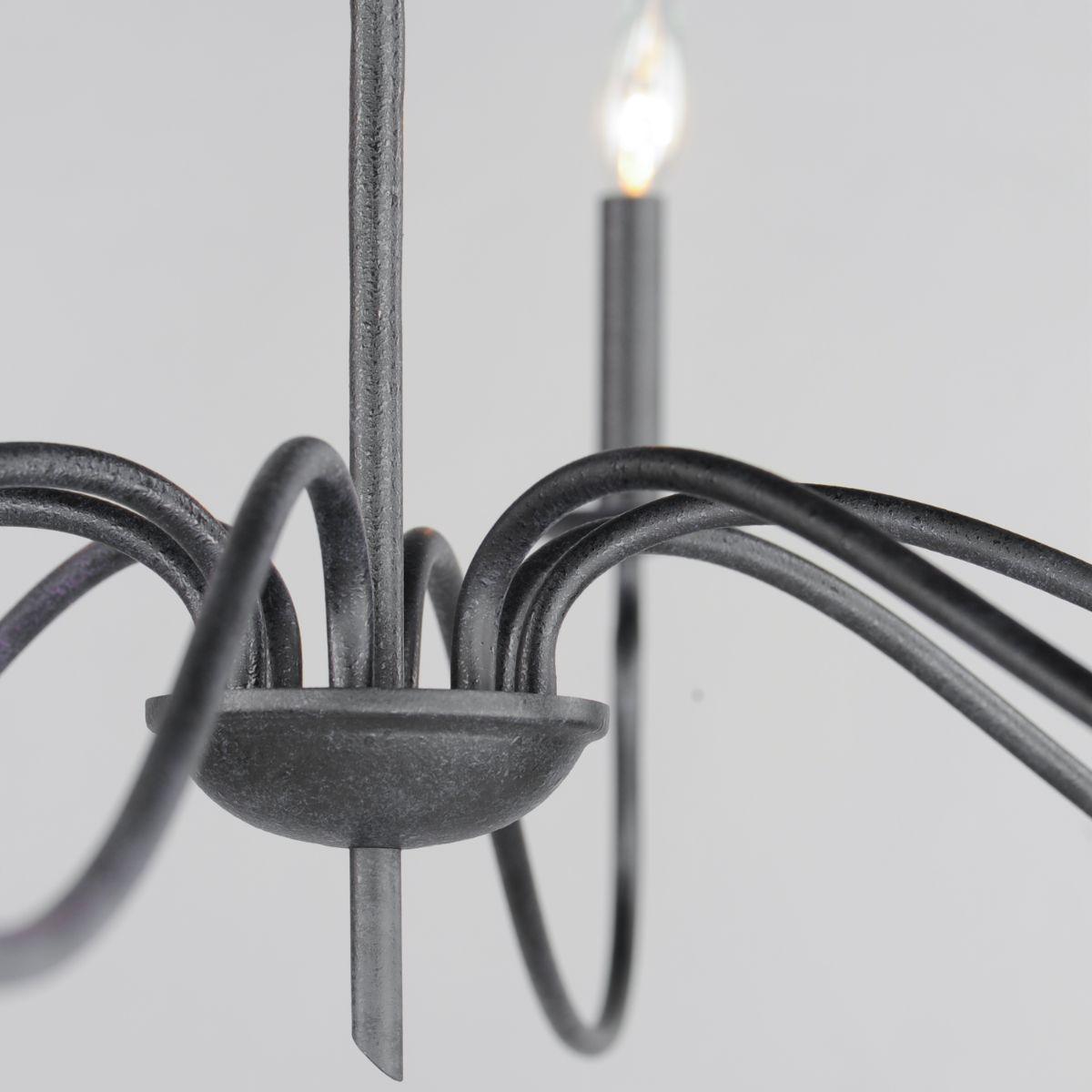 Padrona 49 in. 8 lights Chandelier Black Oxide finish - Bees Lighting