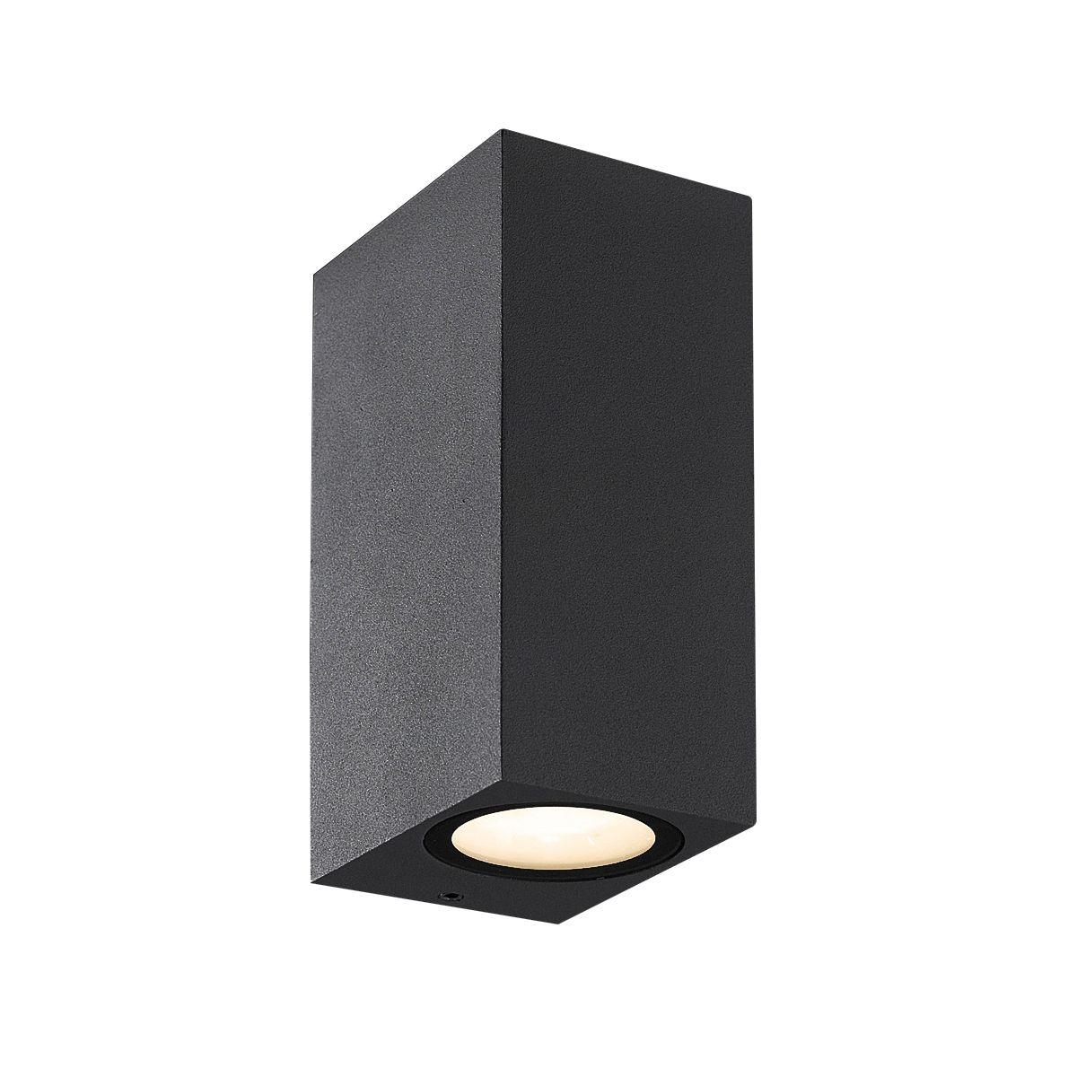 Dale 6 In. 2 Lights LED Outdoor Wall Sconce Graphite Gray Finish - Bees Lighting