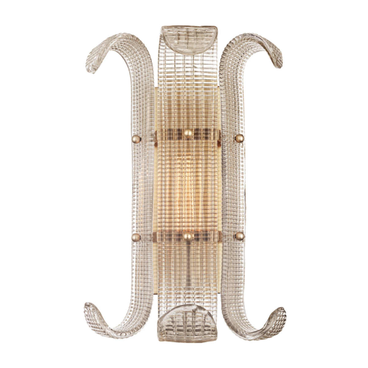 Brasher 16" 1 Light Wall Sconce Aged Brass Finish