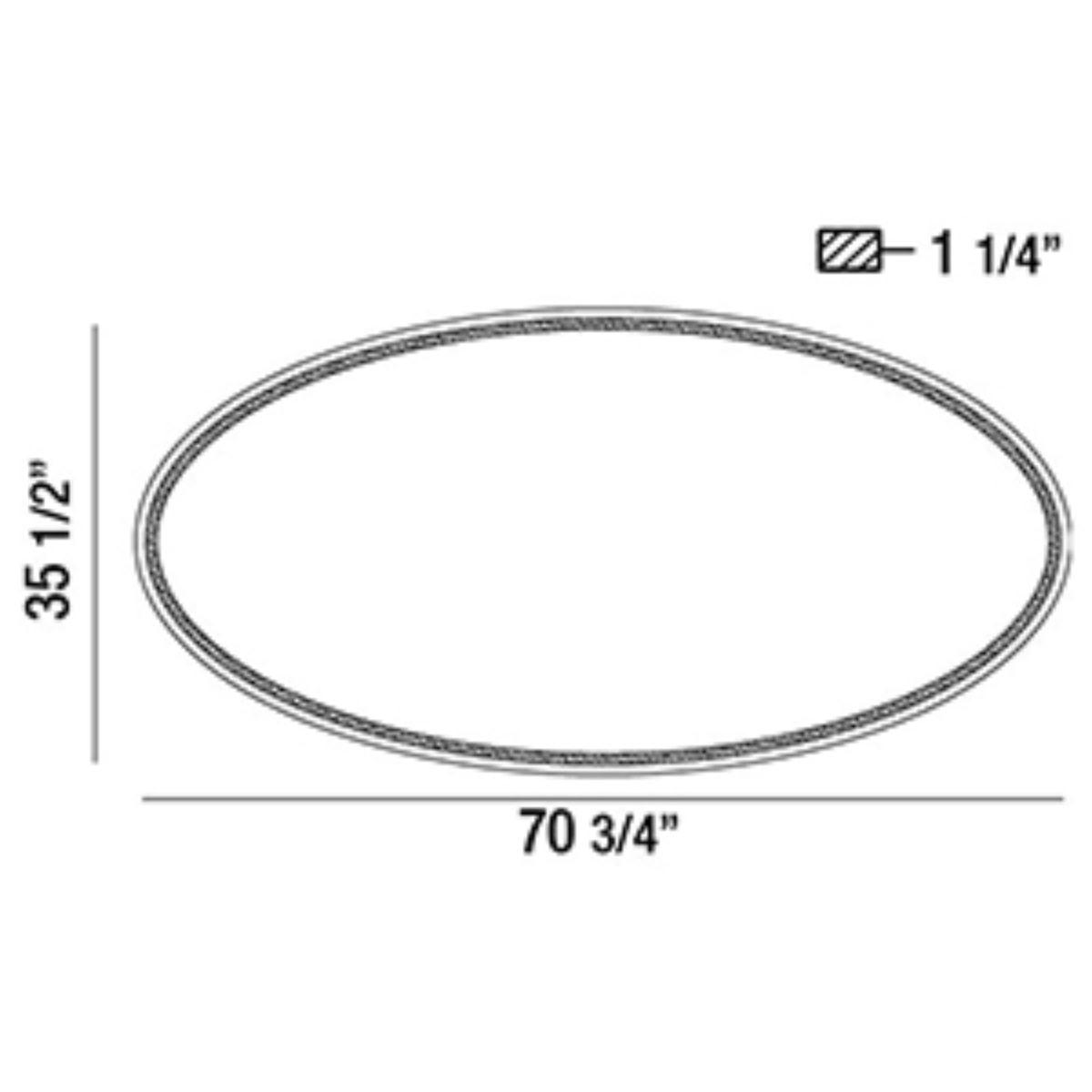 Aspen 36 In x 71 In. LED Wall Mirror - Bees Lighting