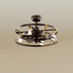 Cavelli 25 Inch Bronze LED Fandelier Ceiling Fan with Wall Control - Bees Lighting