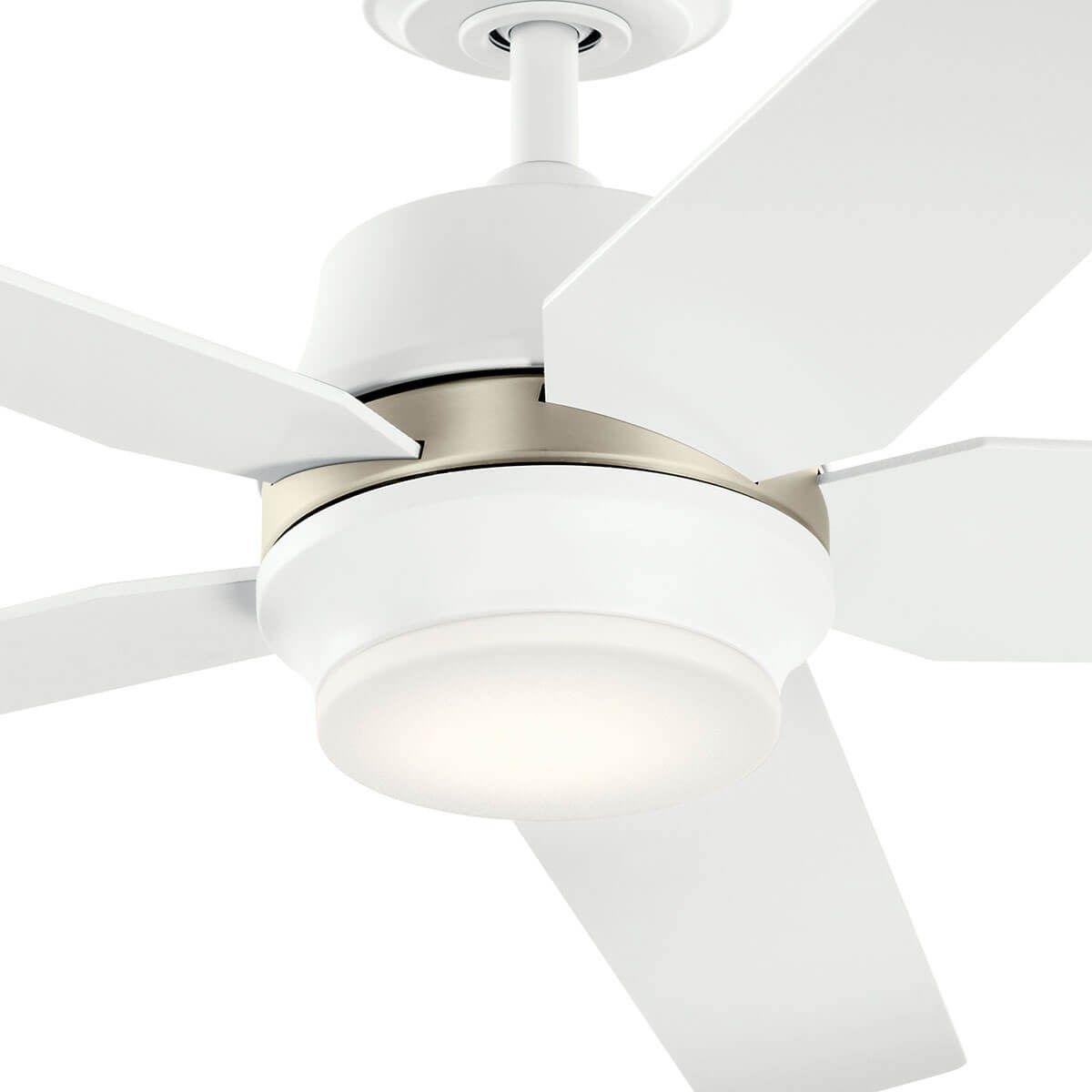 Maeve 52 Inch Matte White LED Indoor Ceiling Fan with Remote - Bees Lighting