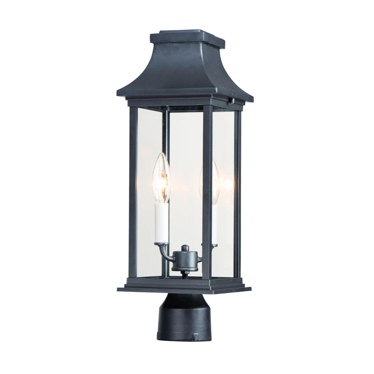 Vicksburg 20 in. Lantern Head Black Finish - Bees Lighting