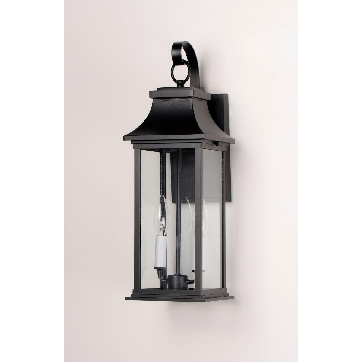 Vicksburg 20 in. Outdoor Wall Light Black Finish - Bees Lighting