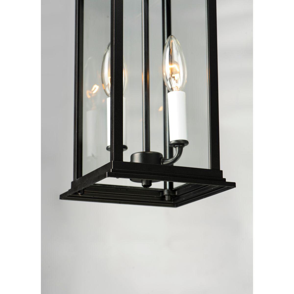 Vicksburg 20 in. Outdoor Wall Light Black Finish - Bees Lighting