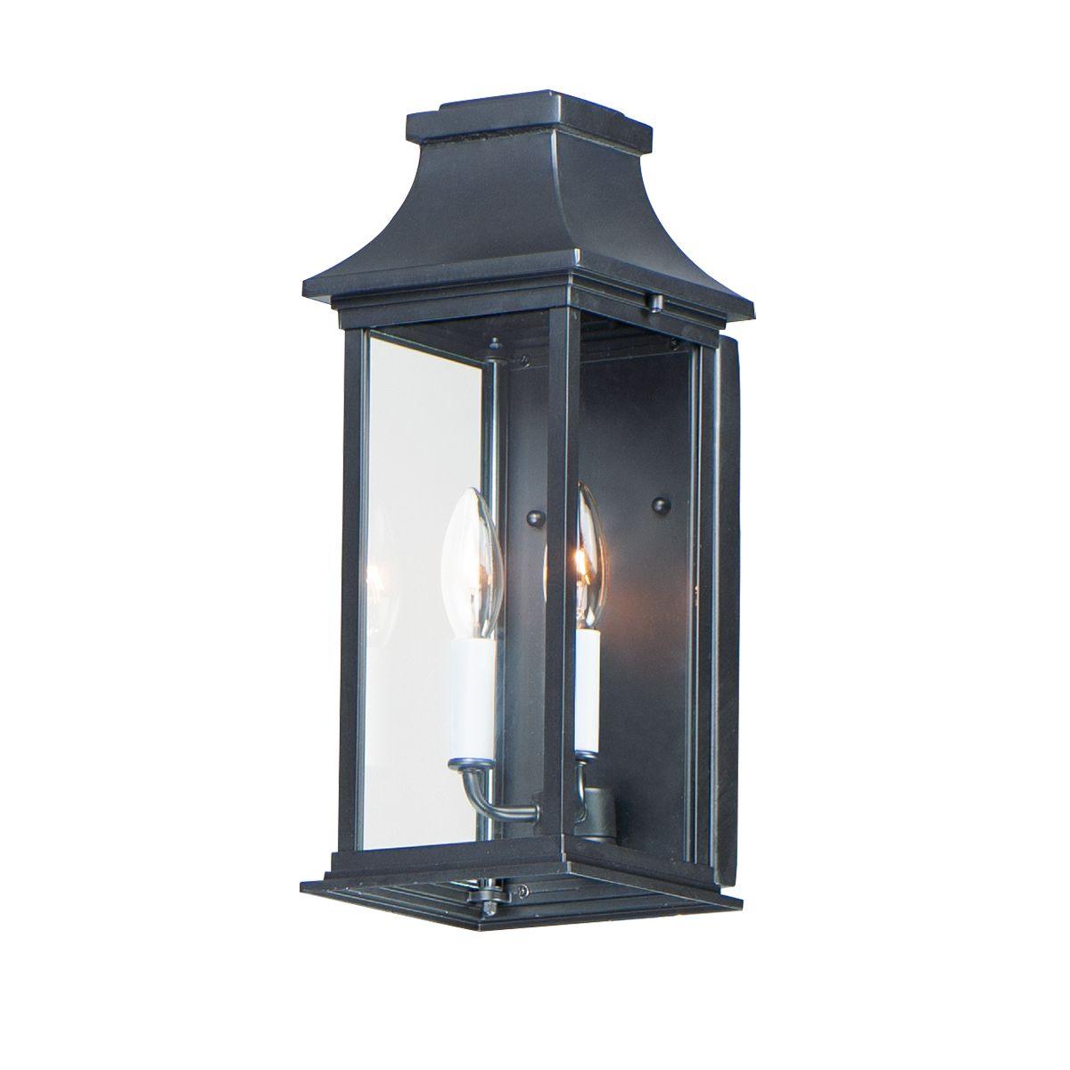 Vicksburg 16 in. Outdoor Wall Light Black Finish - Bees Lighting