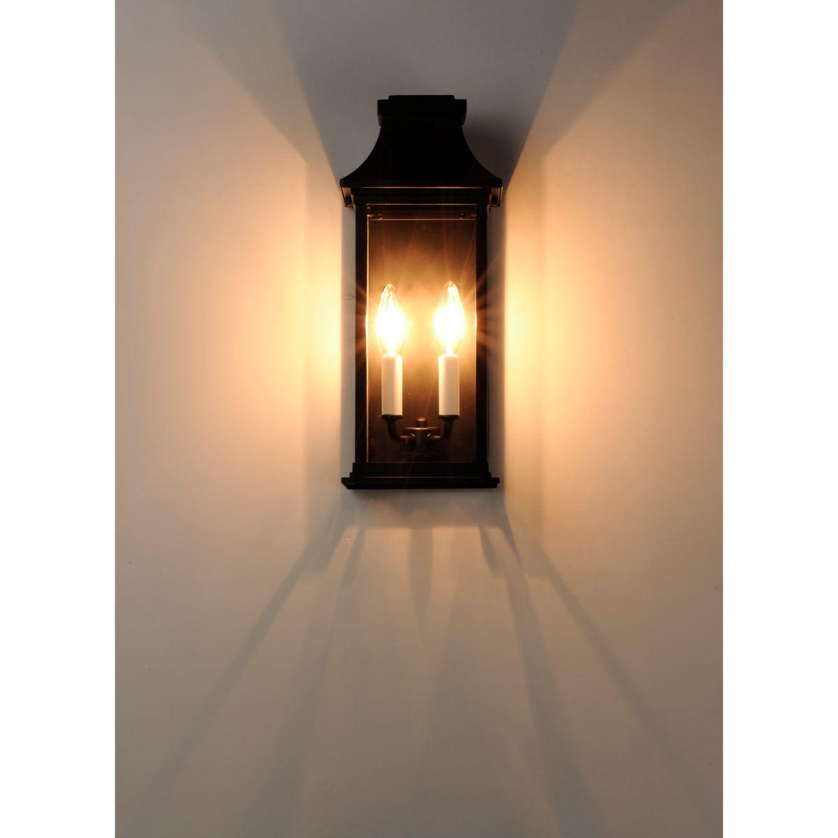 Vicksburg 16 in. Outdoor Wall Light Black Finish - Bees Lighting