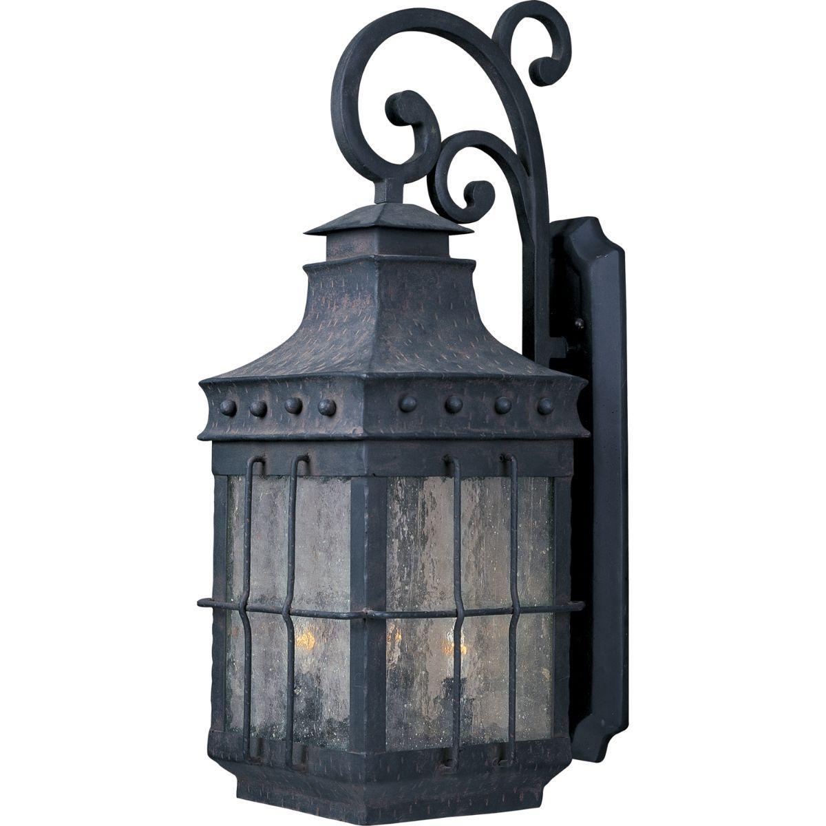 Nantucket 32 in. 4 Lights Outdoor Wall Sconce Black Finish - Bees Lighting