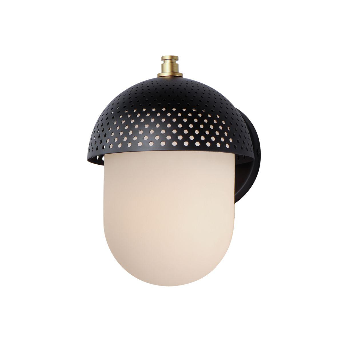 Perf Outdoor 11 in. Outdoor Wall Sconce Black Finish - Bees Lighting