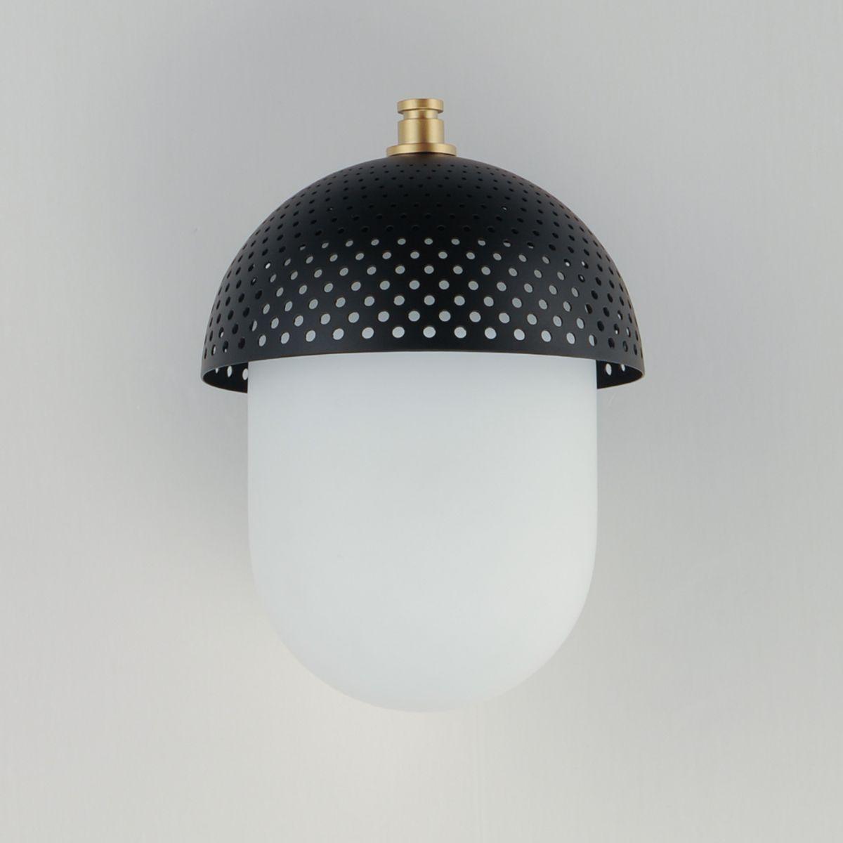 Perf Outdoor 11 in. Outdoor Wall Sconce Black Finish - Bees Lighting