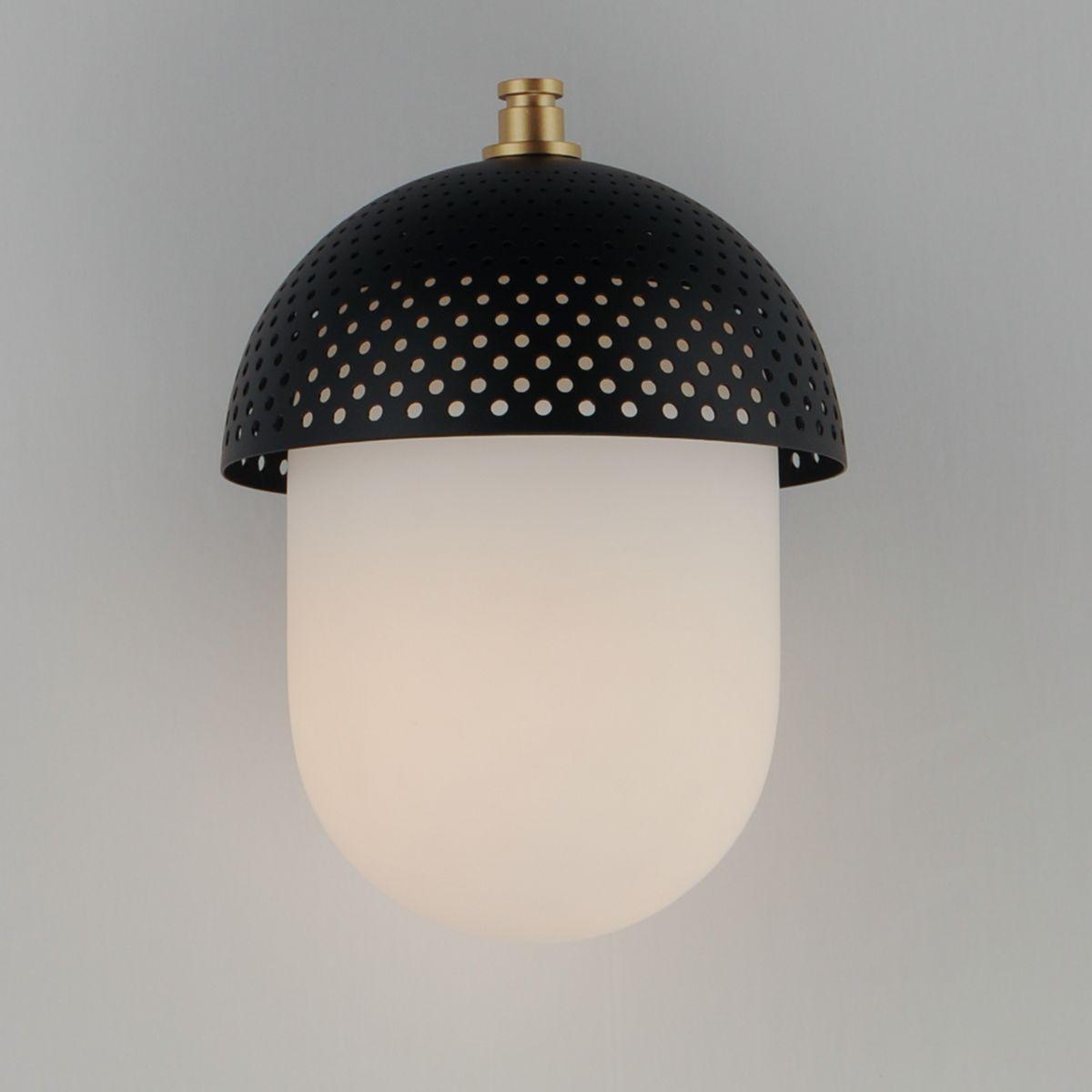 Perf Outdoor 11 in. Outdoor Wall Sconce Black Finish - Bees Lighting