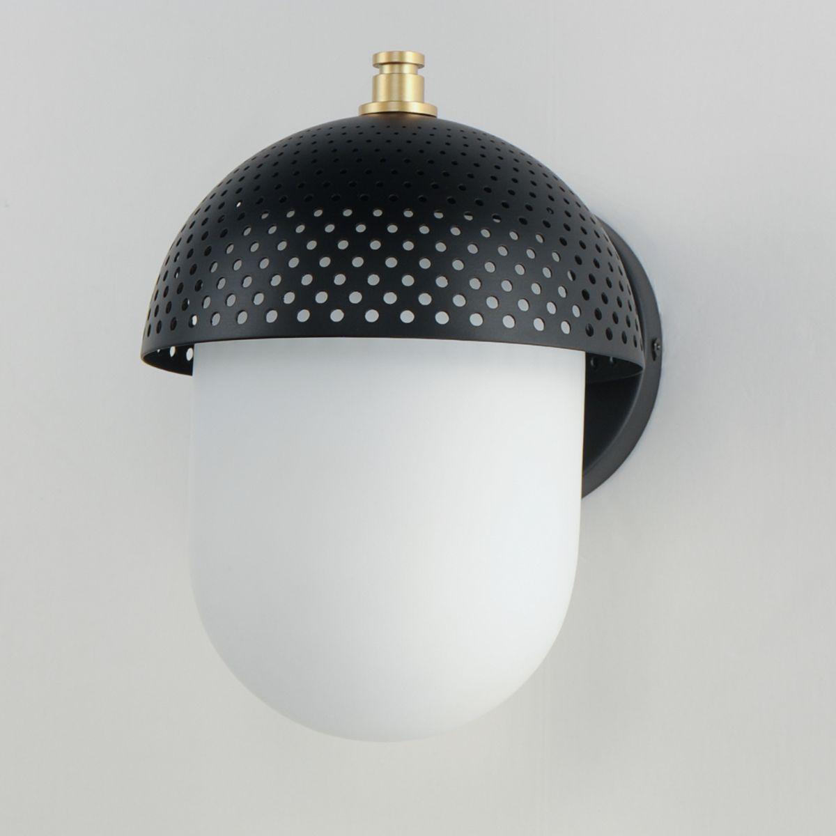 Perf Outdoor 11 in. Outdoor Wall Sconce Black Finish - Bees Lighting