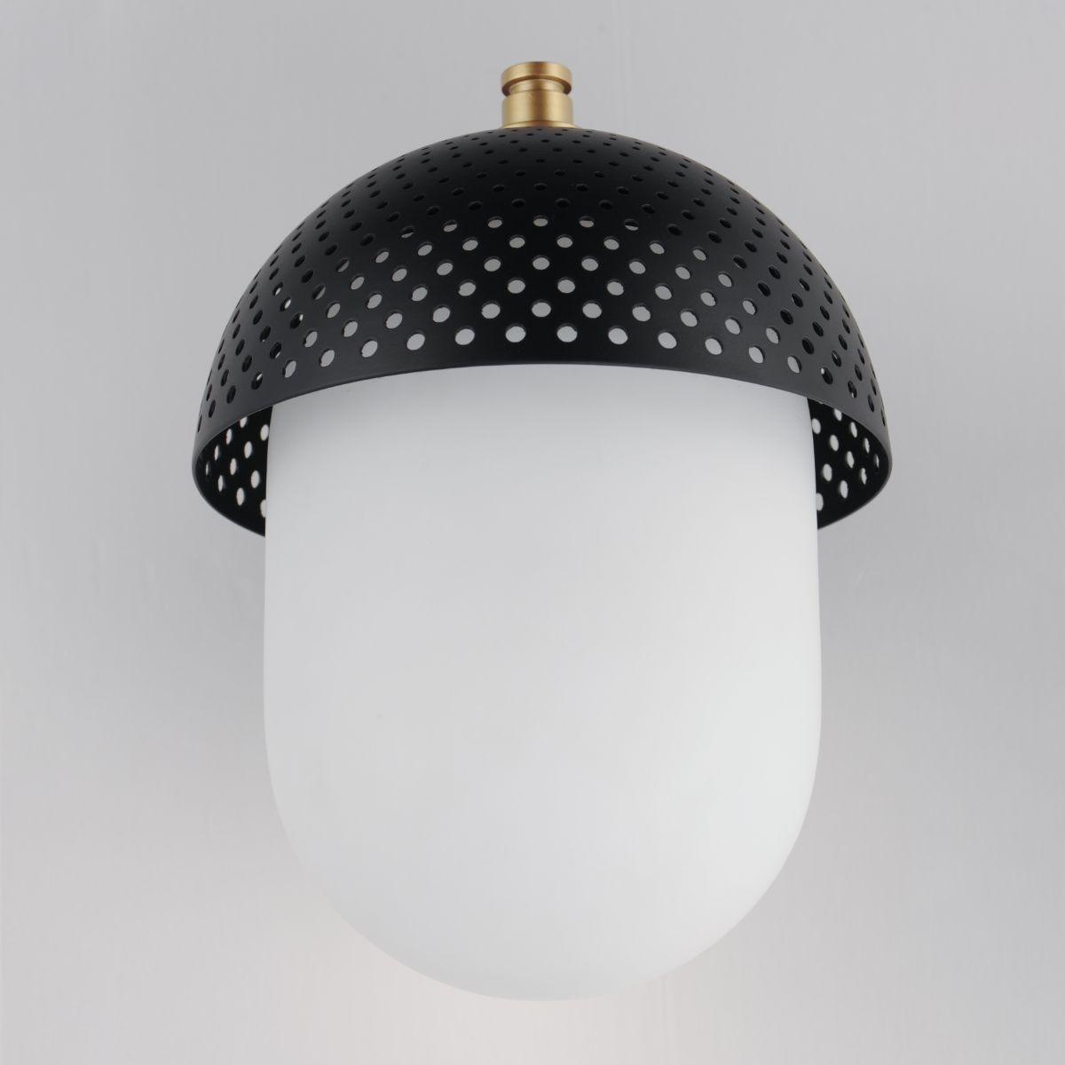 Perf Outdoor 11 in. Outdoor Wall Sconce Black Finish - Bees Lighting