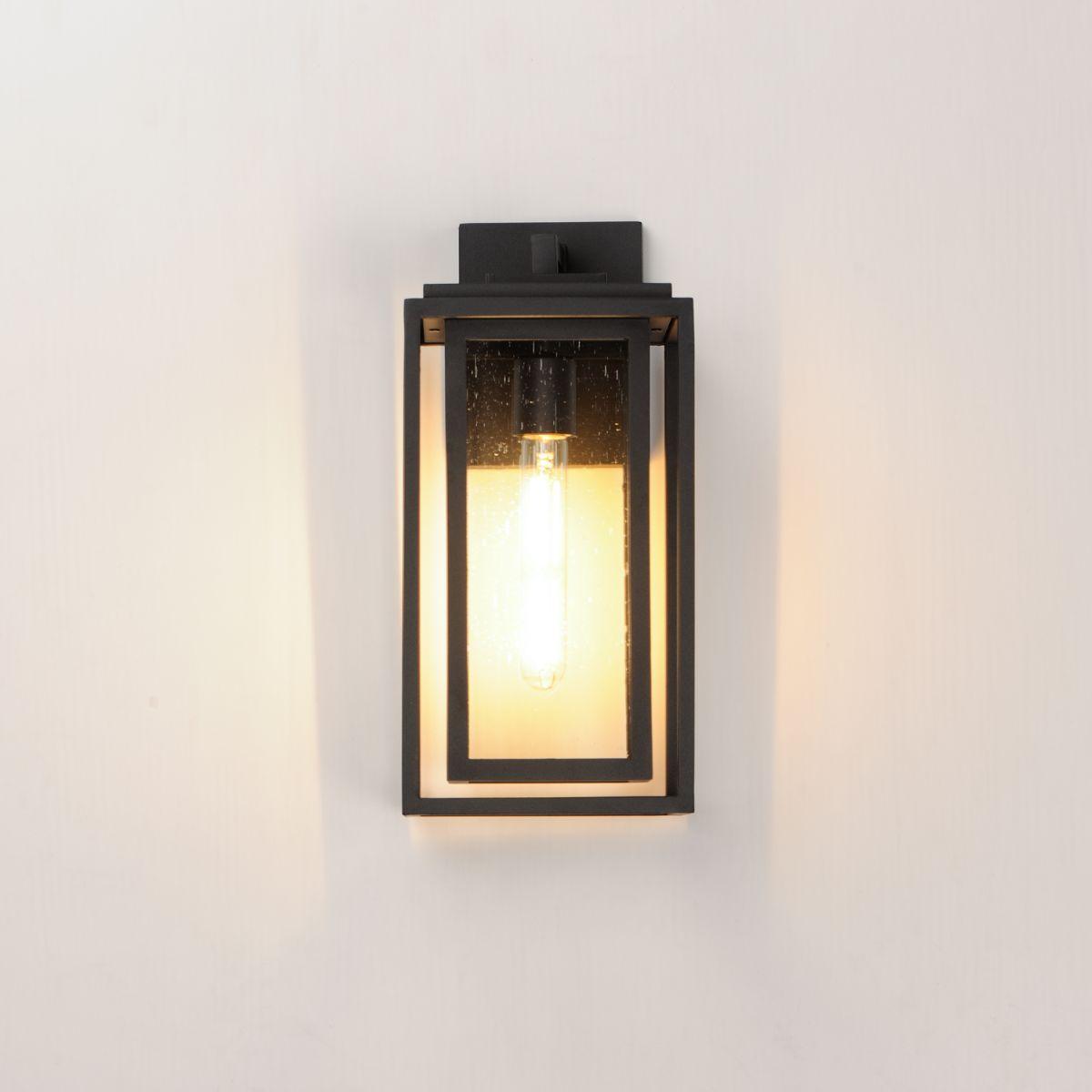 Cabana 15 in. Outdoor Wall Sconce Black Finish - Bees Lighting