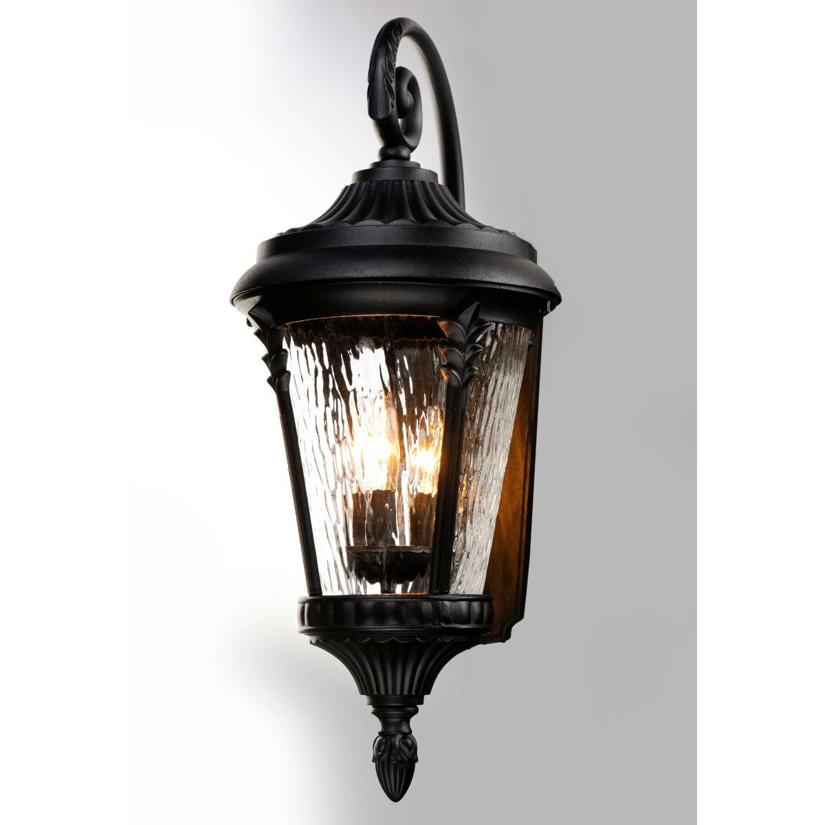 Sentry 26 in. 3 Lights Outdoor Wall Light Black Finish - Bees Lighting