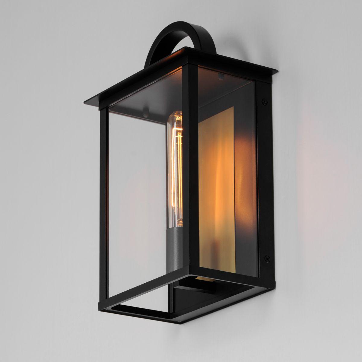 Manchester 14 in. Outdoor Wall Sconce Black Finish - Bees Lighting