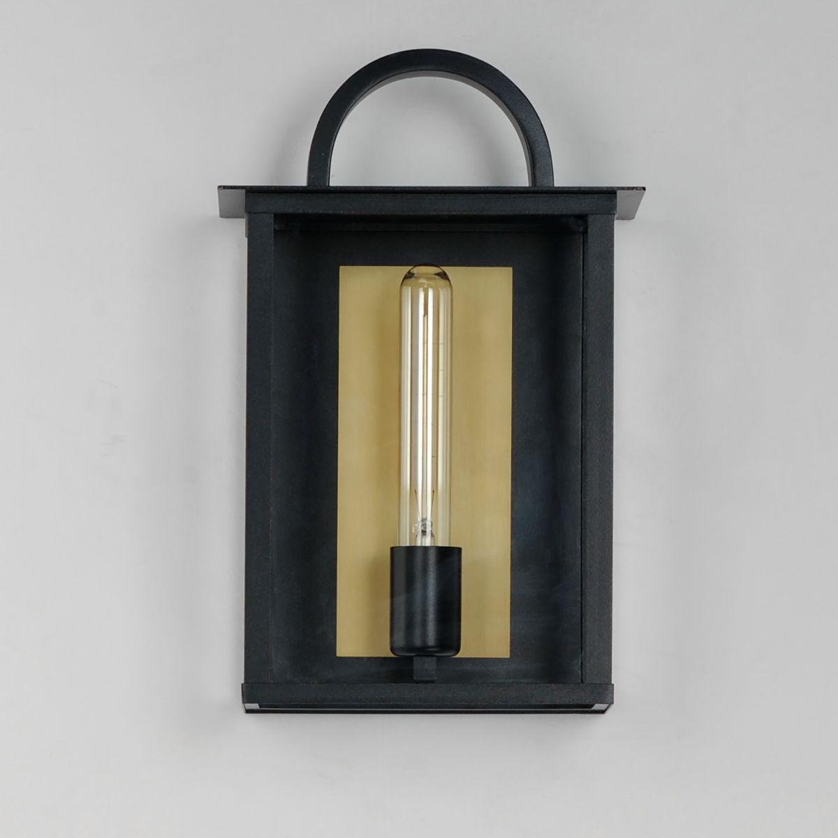 Manchester 14 in. Outdoor Wall Sconce Black Finish - Bees Lighting