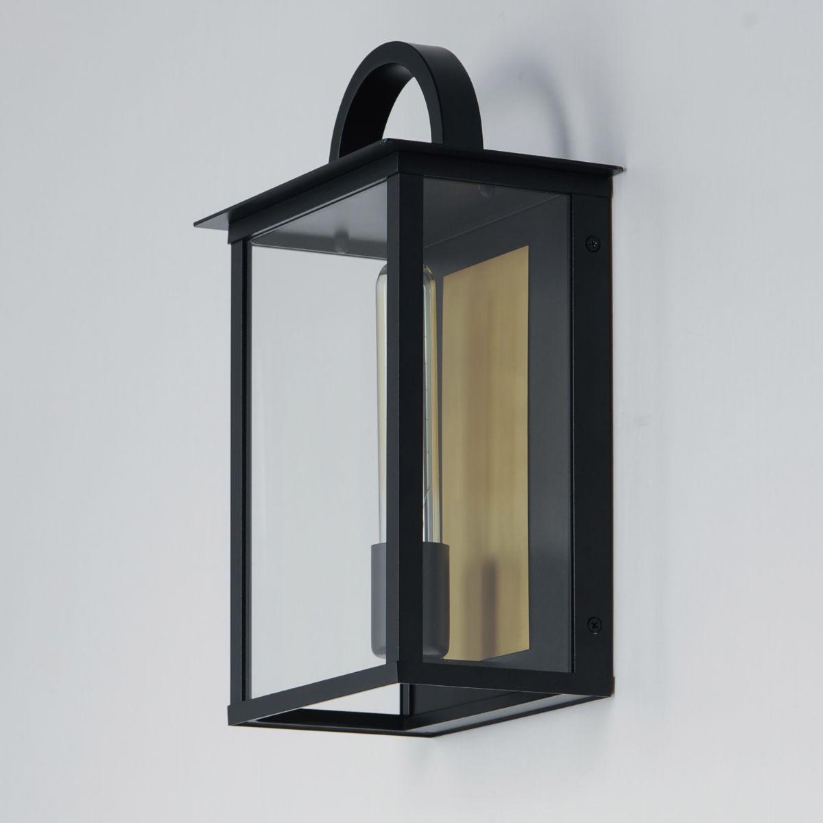 Manchester 14 in. Outdoor Wall Sconce Black Finish - Bees Lighting