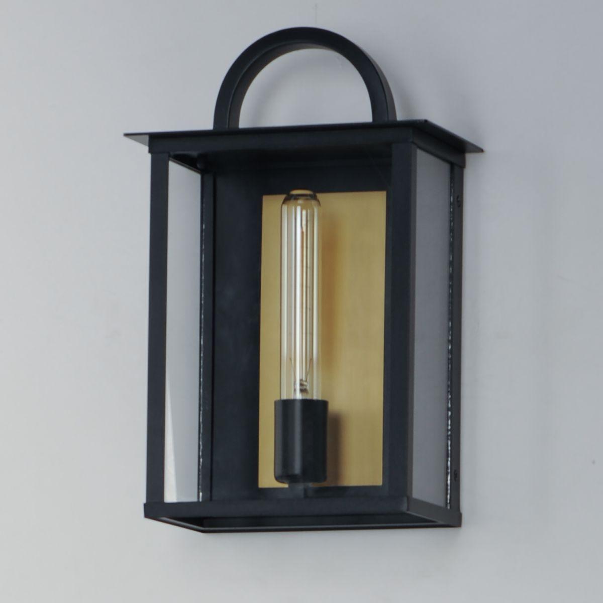 Manchester 14 in. Outdoor Wall Sconce Black Finish - Bees Lighting