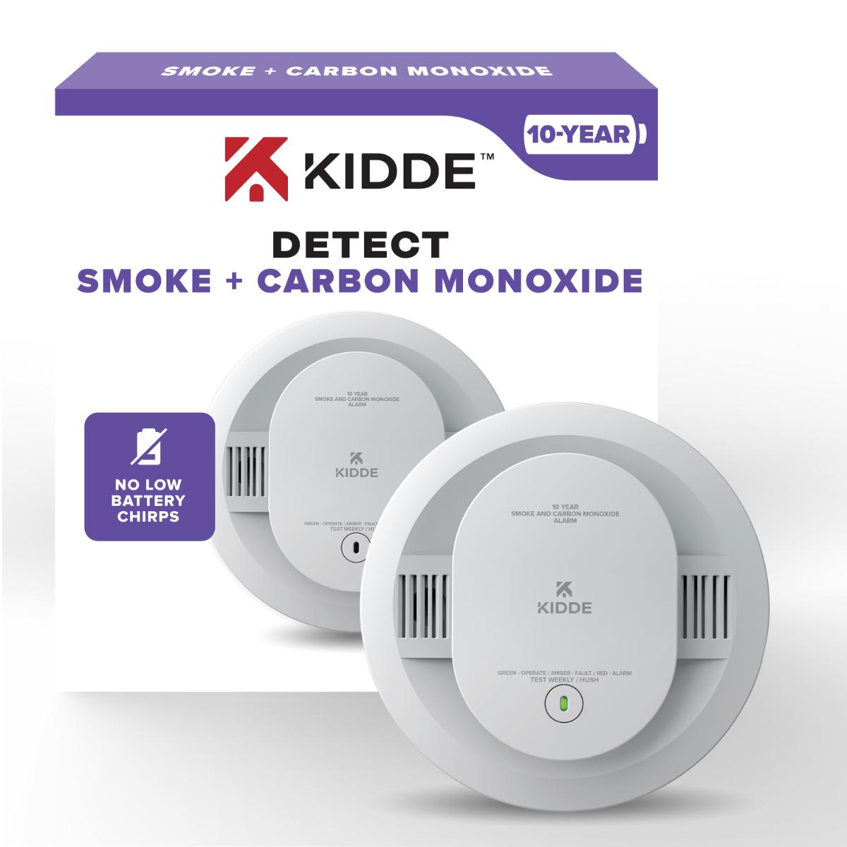 Detect 10-Year Battery Powered Smoke & Carbon Monoxide Detector