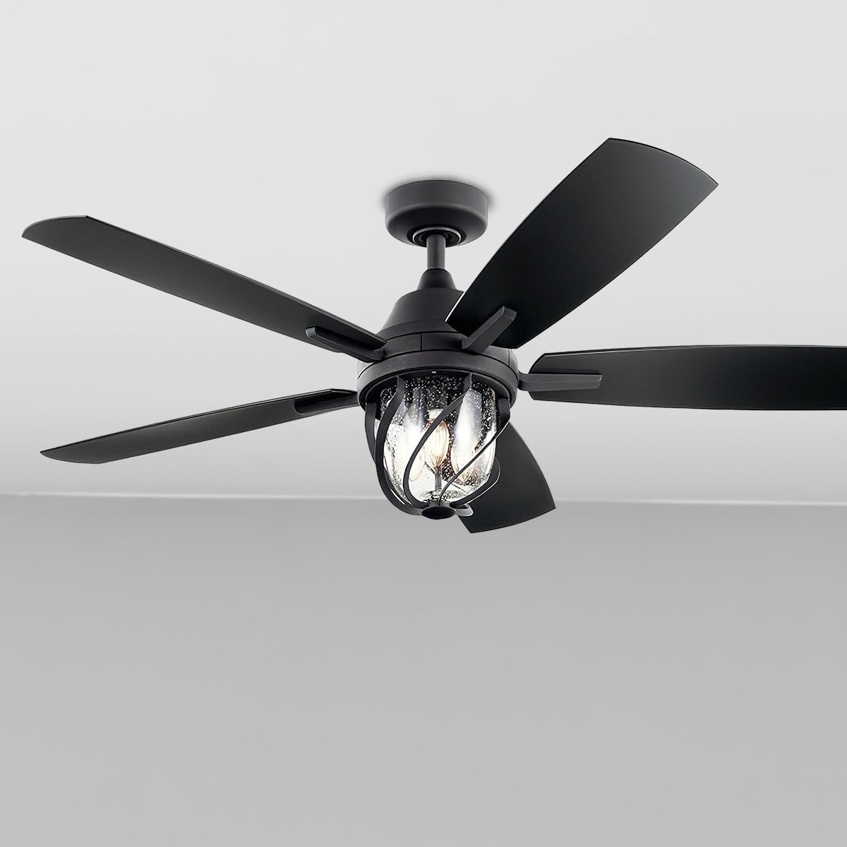 Lydra 52" Cage LED Ceiling Fan - Bees Lighting