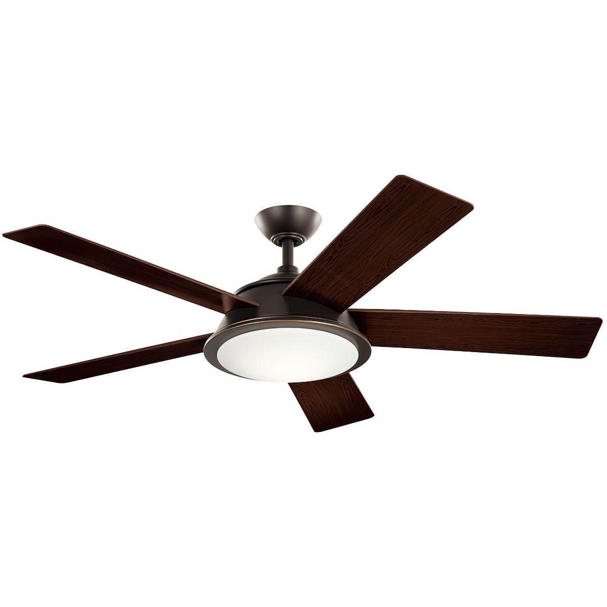 Verdi 56 Inch Olde Bronze LED Coastal Ceiling Fan with Remote - Bees Lighting