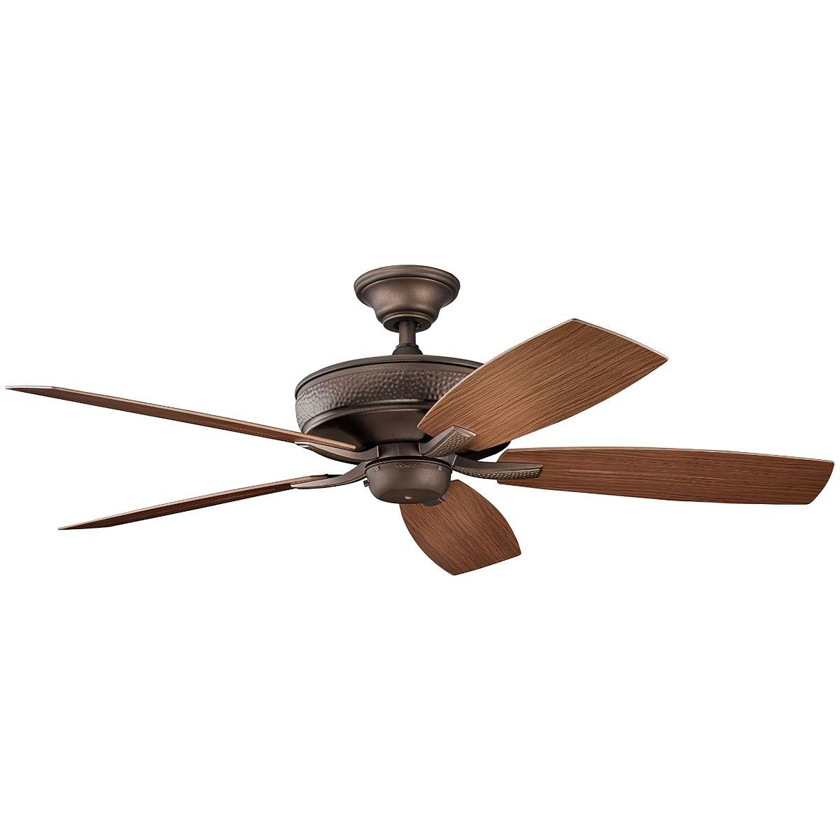 Monarch II Patio 52 Inch Weathered Copper Outdoor Ceiling Fan with Remote - Bees Lighting