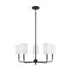 Foxdale 5 Lights LED Chandelier Black finish - Bees Lighting