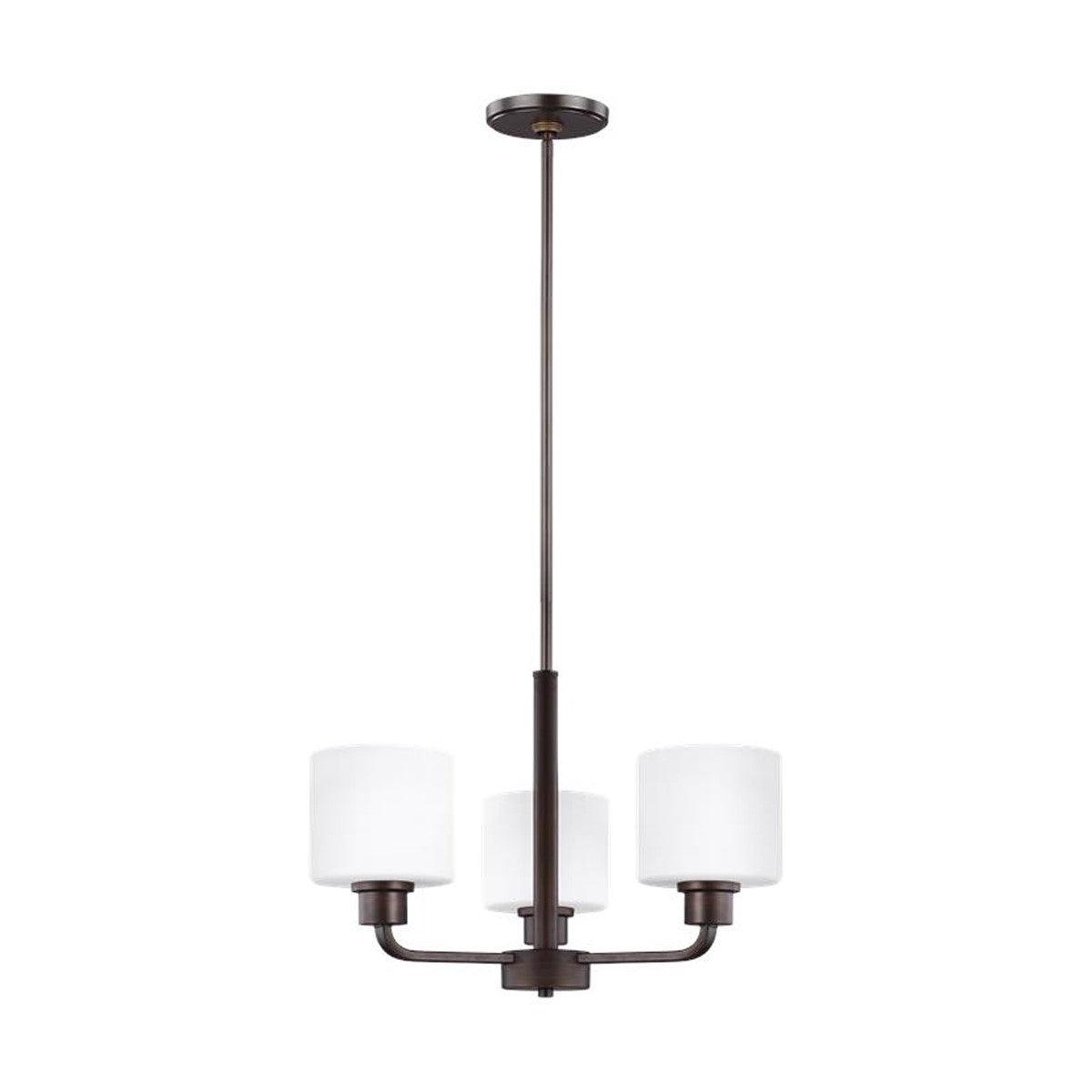 Canfield 3-Light Chandelier Bronze Finish - Bees Lighting