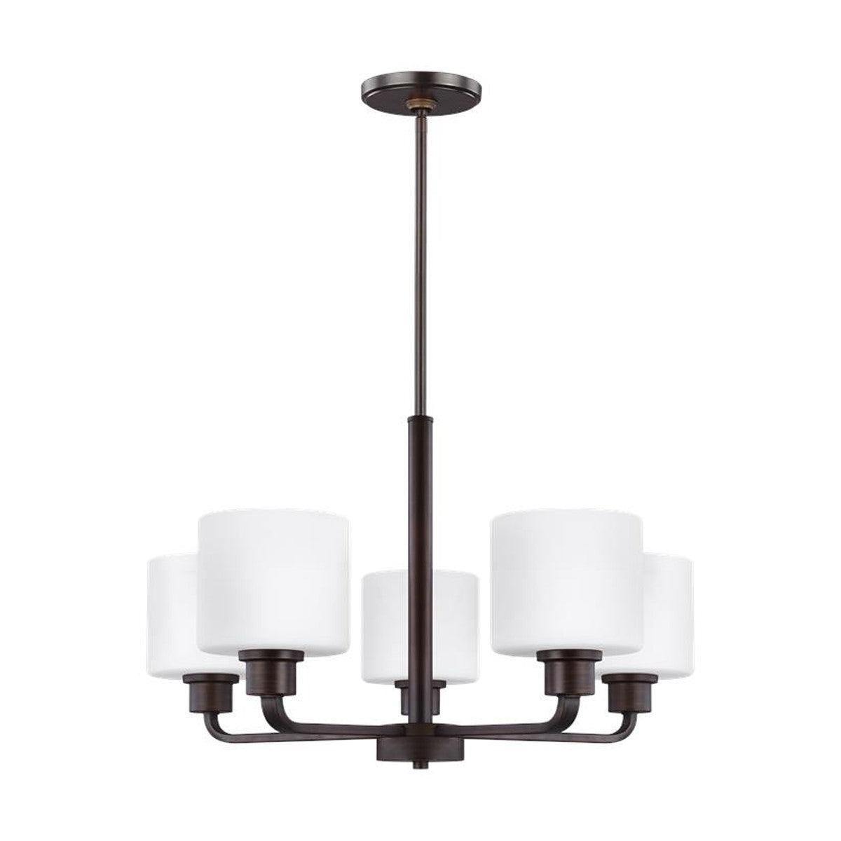 Canfield 5-Light Chandelier Bronze Finish - Bees Lighting