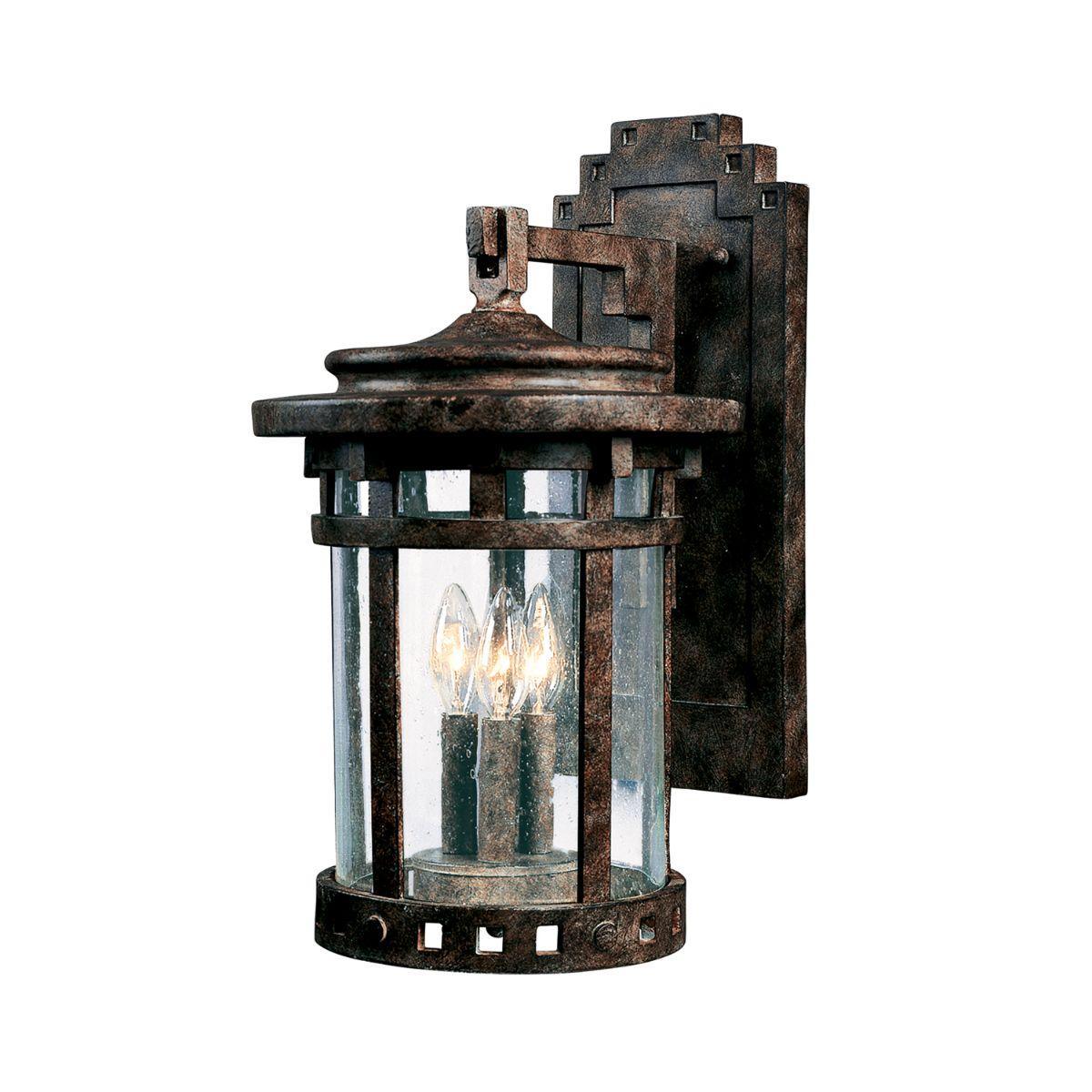 Santa Barbara DC 20 In. 3 Lights Outdoor Wall Light Bronze Finish - Bees Lighting