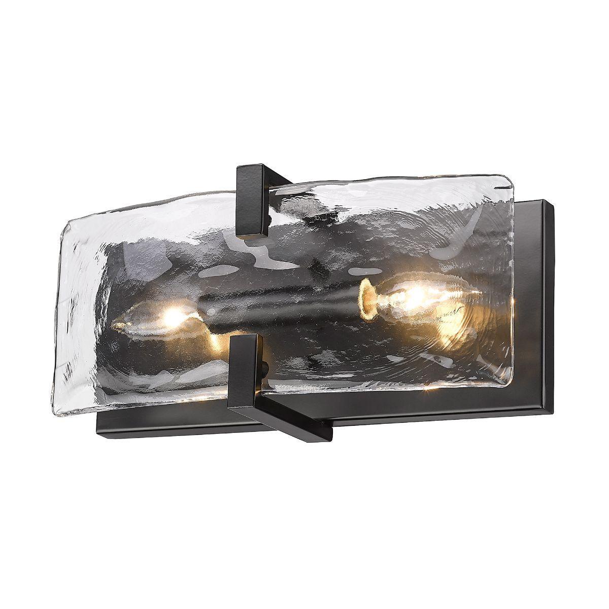 Aenon 13 in. 2 Lights Wall Light Matte Black Finish - Bees Lighting