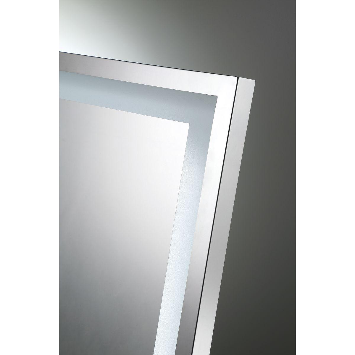 Maddox 20 In x 65 In. White LED Floor Mirror - Bees Lighting