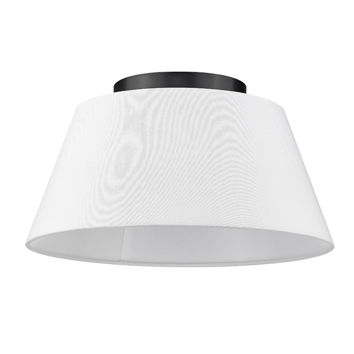 Penn 16 in. Flush Mount Light Black Finish - Bees Lighting