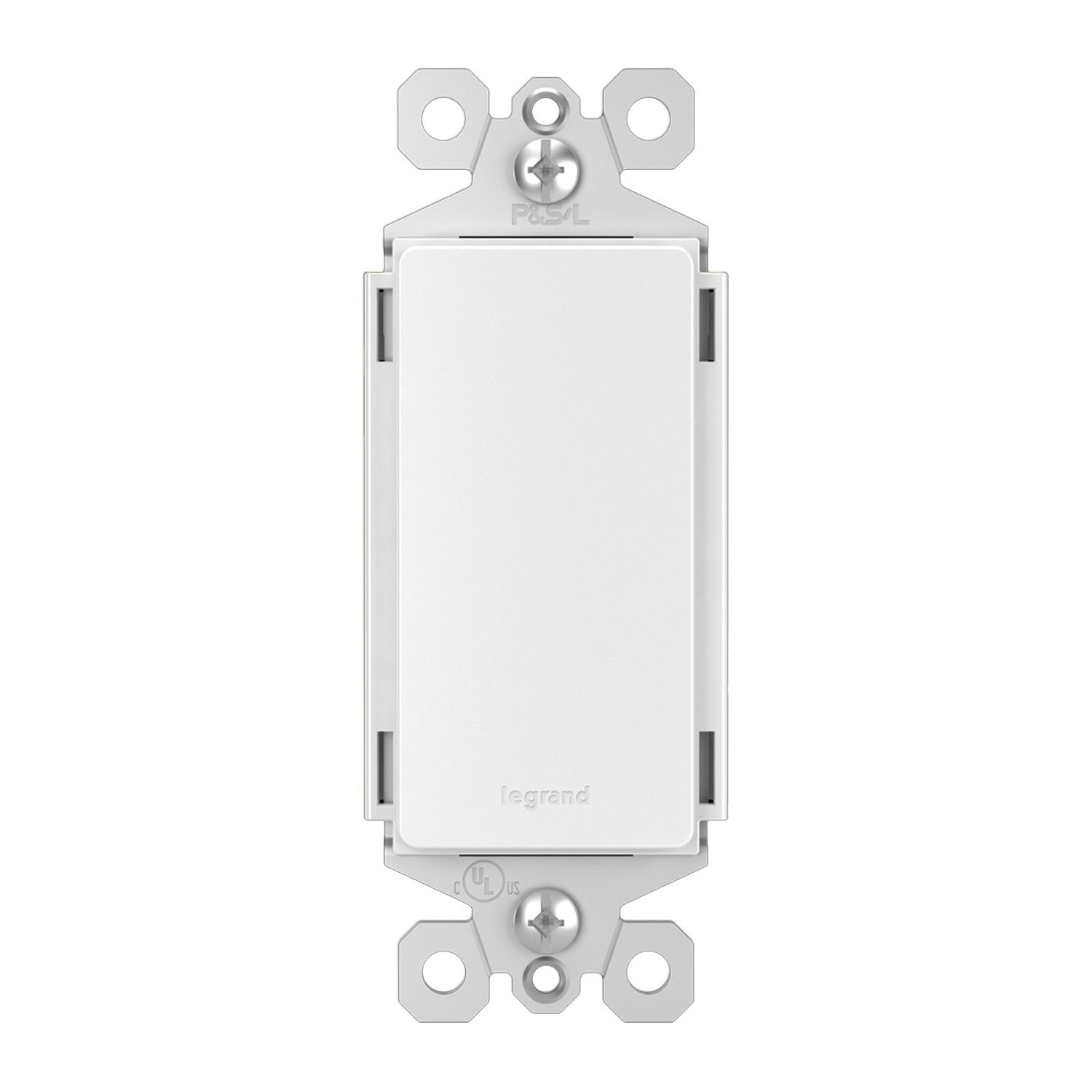 radiant Blank Decorator Wall Plate Insert, White