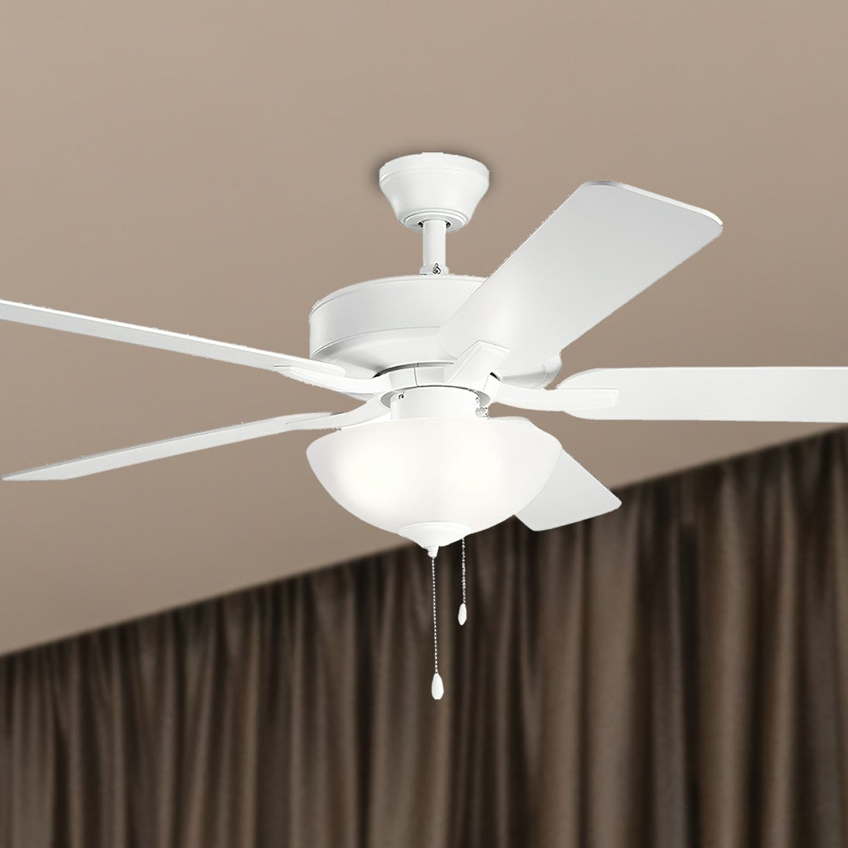 Basics Pro Select 52" Ceiling Fan with Light Kit - Bees Lighting