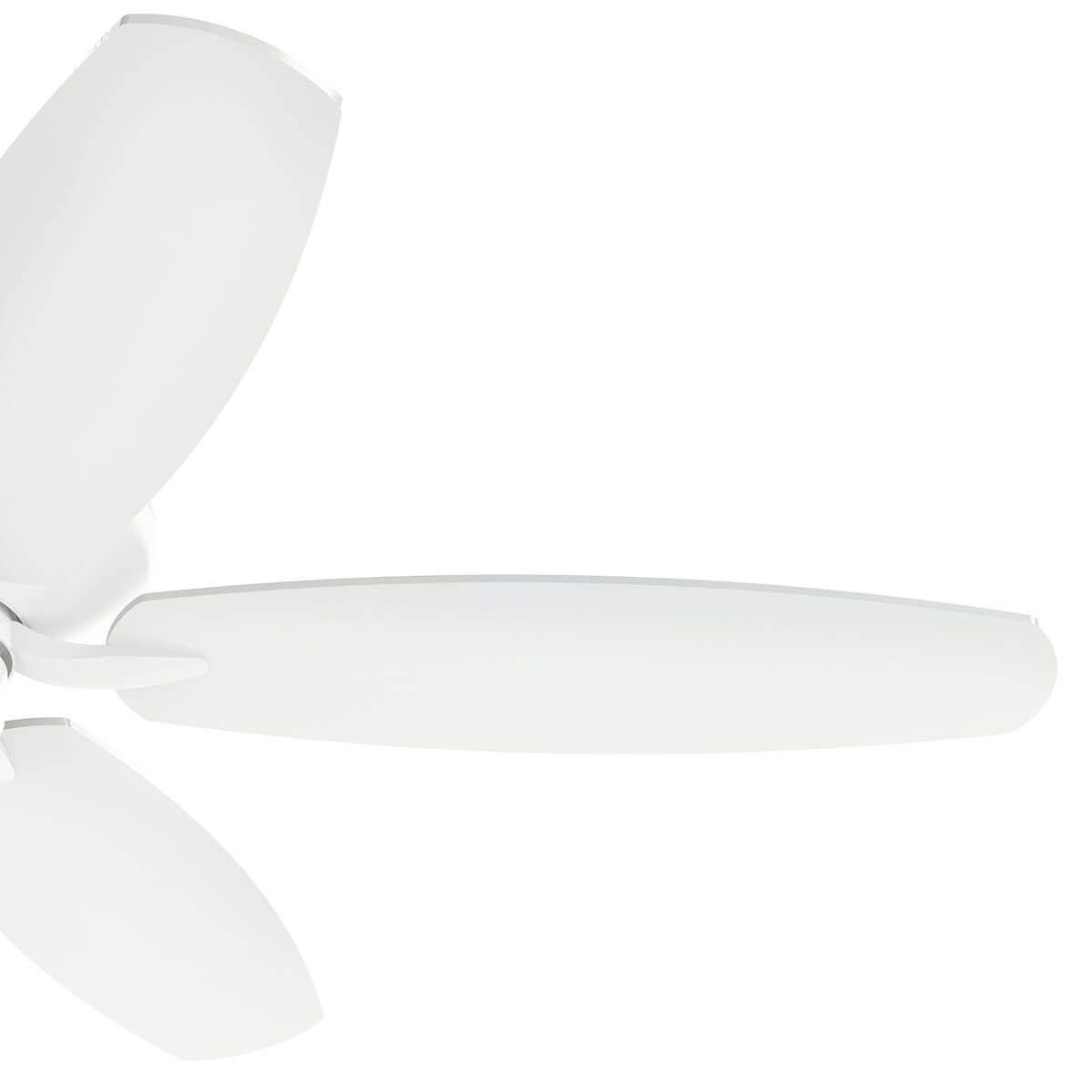 Renew Energy Star 52 Inch Matte White Simple Ceiling Fan with Pull Chain - Bees Lighting