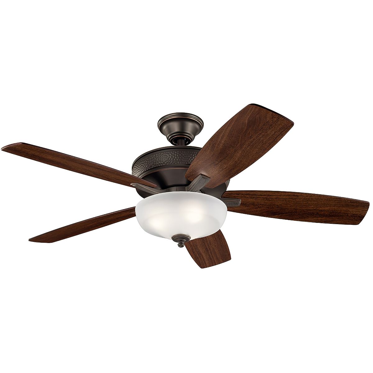 Monarch II Select 52 Inch Olde Bronze Ceiling Fan with Light Kit and Wall Control - Bees Lighting