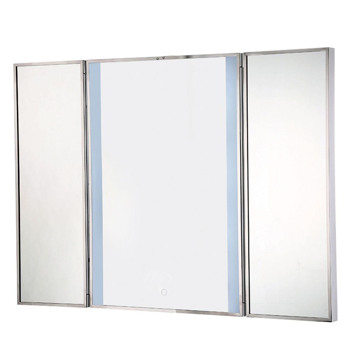 Trias 44 In x 32 In. LED Wall Mirror - Bees Lighting