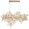 Trento 40 in. 12 Lights Chandelier Gold Finish