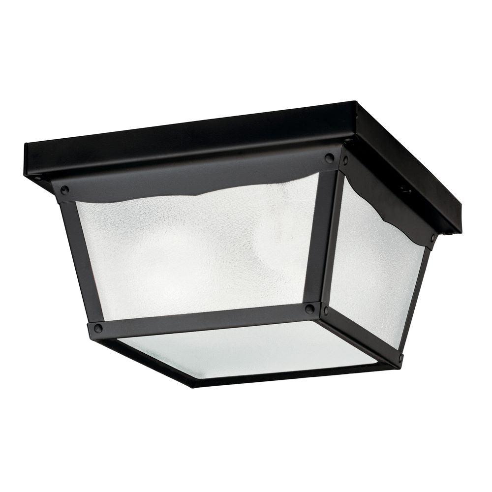 Miscellaneous 9 in. Outdoor Flush Mount Black Finish - Bees Lighting