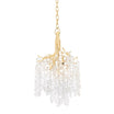 Genoa 15 in. 5 lights Chandelier gold leaf Finish - Bees Lighting